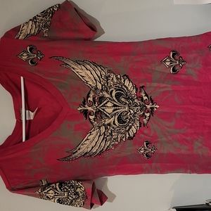 T shirt with rhinestones